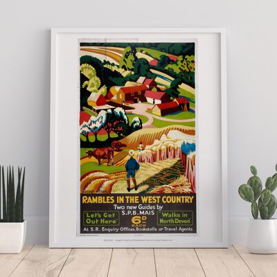 Rambles In The West Country - 11X14” Premium Art Print