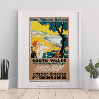 South Wales For Bracing Holidays - Art Print