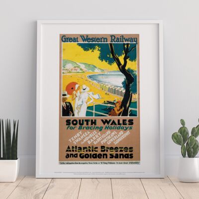 South Wales For Bracing Holidays - Art Print