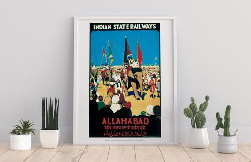 Indian State Railways - Allahabad - 11X14” Premium Art Print