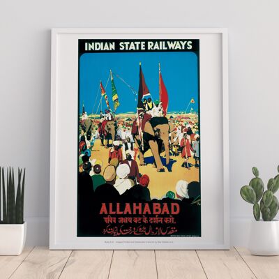 Indian State Railways - Allahabad - 11X14” Premium Art Print