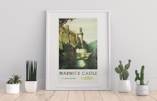 Warwick Castle - Quicker By Rail - 11X14” Premium Art Print