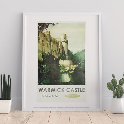 Warwick Castle - Quicker By Rail - 11X14” Premium Art Print