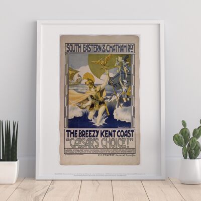 South Eastern And Chatham Railway - Brezzy Kent - Art Print