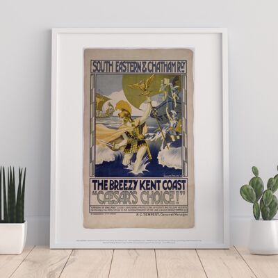 South Eastern And Chatham Railway - Brezzy Kent - Art Print