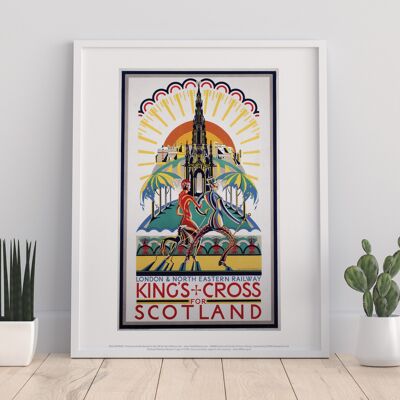 Kings Cross For Scotland - Railway Poster Art Print