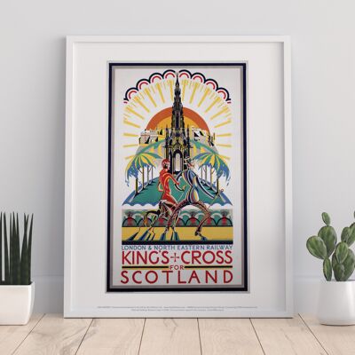 Kings Cross For Scotland - Railway Poster Art Print