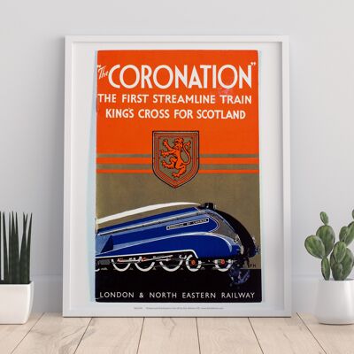 The Coronation Streamline Train - Railway Art Print