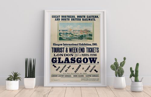 Glasgow International Exhibition - Railways Art Print