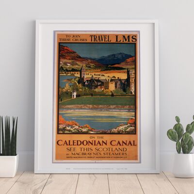 On The Caledonian Canal - Lms Travel Cruises - Art Print