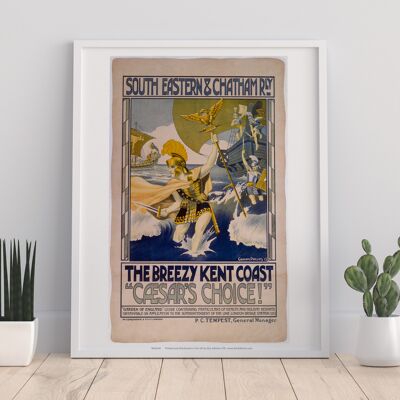 Breezy Kent Coast - Railway Art Print