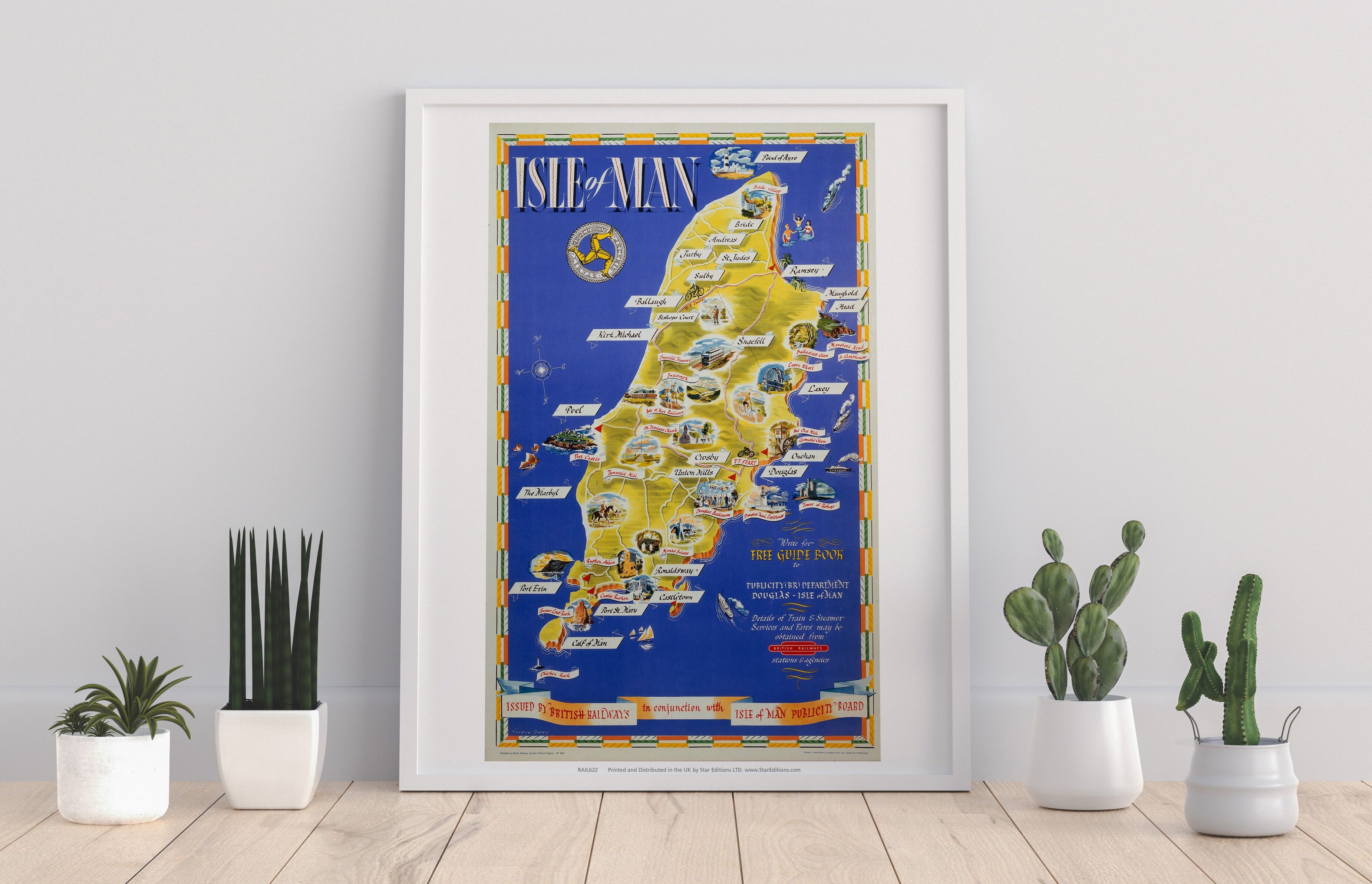 Isle of Man, Reiseführer – 11 x 14 Zoll Premium-Kunstdruck