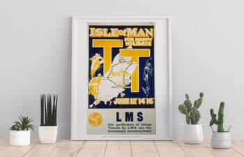 Île de Man pour de joyeuses fêtes - 11X14" Premium Art Print