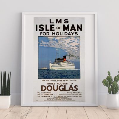 Isle Of Man For Holidays - Railway Art Print