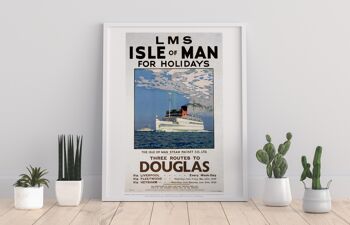 Île de Man pour les vacances - Chemin de fer Impression artistique