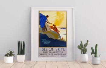 Île de Skye - Flora Macdonald et le Prince - Impression artistique