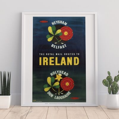 Royal Mail Routes To Ireland - 11X14” Premium Art Print