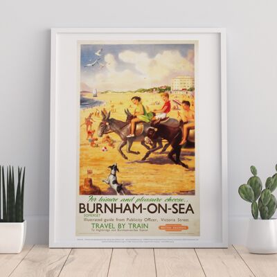 Burnham-On-Sea - For Leisure And Pleasure - Art Print