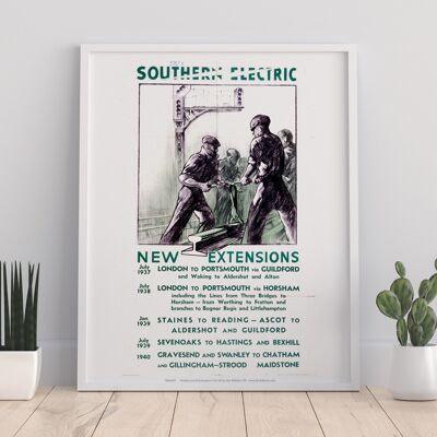New Extension Dates - Southern Electric - Premium Art Print