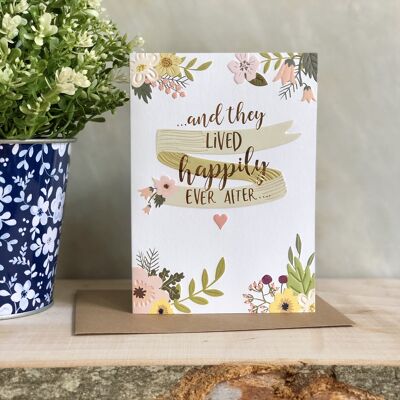 Happily Ever After wedding card