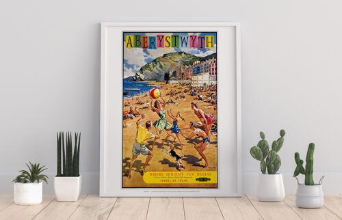 Where Holiday Fun Begins - Aberystwyth - Premium Art Print