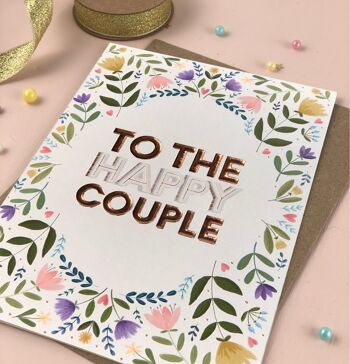 À la carte de mariage de l'heureux couple 2