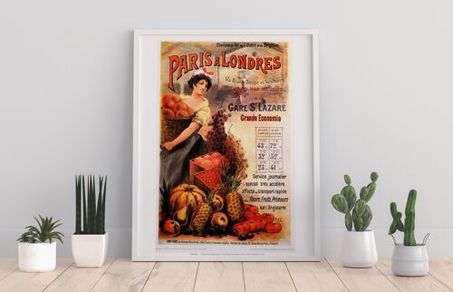 Paris A Londres - Grande Economie - 11X14” Premium Art Print