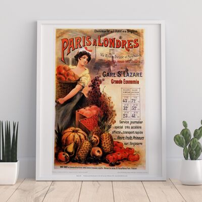 Paris A Londres - Grande Economie - 11X14” Premium Art Print