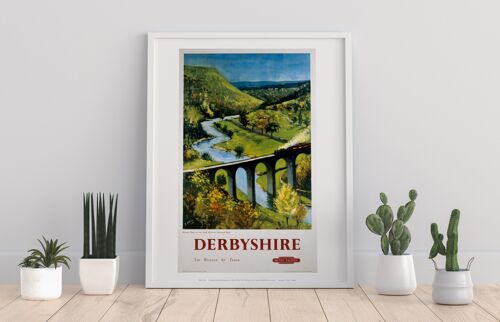 Derbyshire Viaduct - See Britain By Train - Art Print
