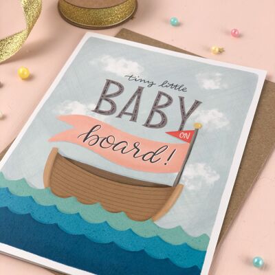 Baby on Board New Baby Card