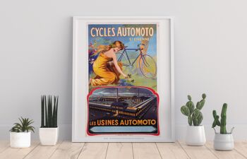 Cycles Automoto - Les Usines Automoto - Impression d'Art Premium