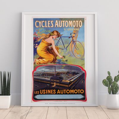 Cycles Automoto - Les Usines Automoto - Premium Art Print