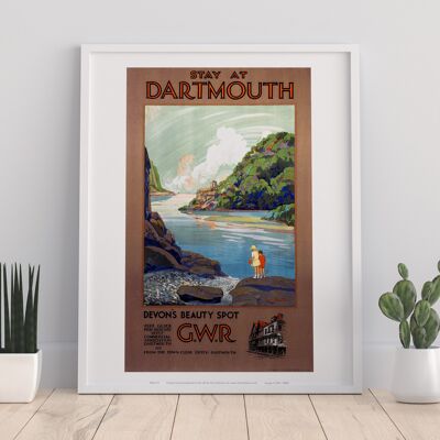 Stay At Dartmouth - Devon's Beauty Spot - Premium Art Print