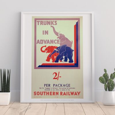 Trunks In Advance - Southern Railway - Premium Art Print