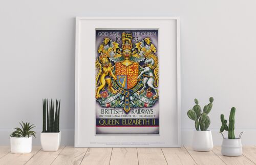 British Railways Tribute To Queen Elizabeth Ii - Art Print