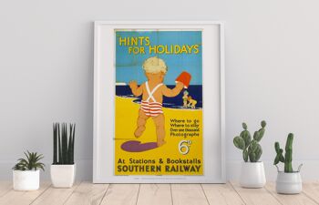 Conseils pour les vacances par Southern Railway - Premium Art Print