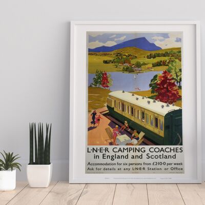 Camping Coaches In England And Scotland - Art Print