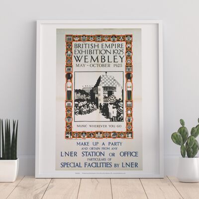 British Empire Exhibition 1925 Wembley - Art Print