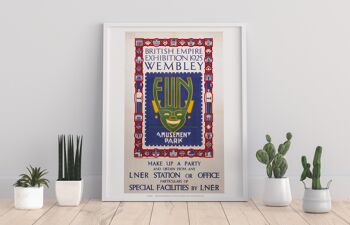 Exposition de l'Empire britannique - Fun Amusement Park - Art Print