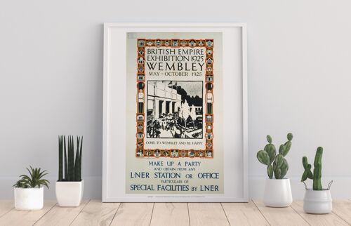 British Empire Exhibition - Come To Wembley Art Print