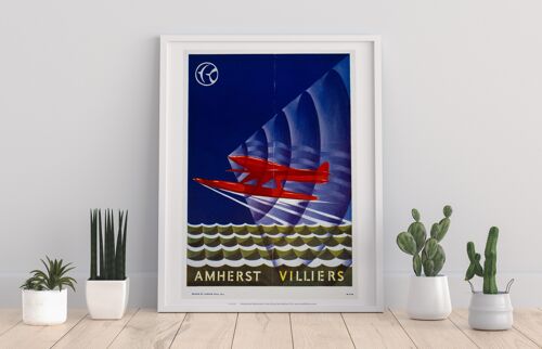 Amherst Villers - Red Plane - 11X14” Premium Art Print