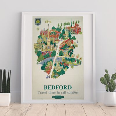 Bedford - Travel There In Rail Comfort - Premium Art Print
