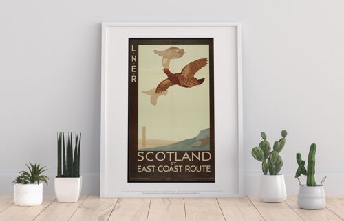 Lner Scotland By East Coast Route - Grouse - Art Print