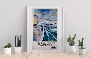 Le Continent - Via Harwich British Railways - Impression artistique