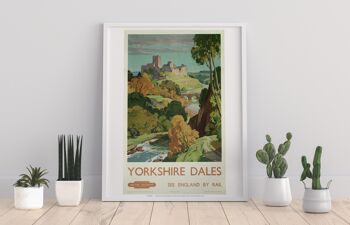 Yorkshire Dales - Voir l'Angleterre en train - Impression artistique Premium