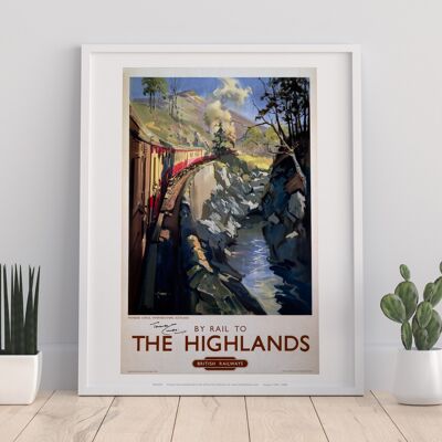 By Rail To The Highlands -  British Railways Art Print