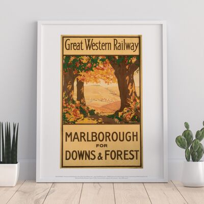 Marlborough For Downs And Forest - Gwr - Premium Art Print