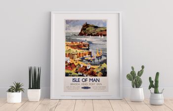 Île de Man - Bradda Head Port Erin - Impression artistique Premium