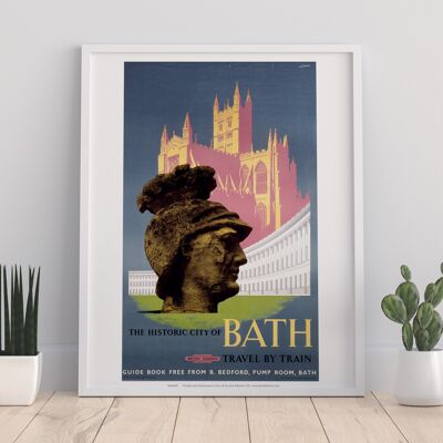 Historic City Of Bath - Travel By Train - Premium Art Print