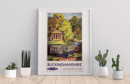 Buckinghamshire - See England By Rail - Premium Art Print